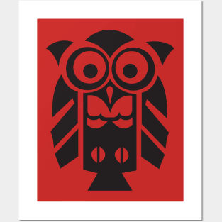 Owl Psychedelic Style Mandala Bird Posters and Art